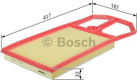 BOSCH 1 457 433 716 - Gaisa filtrs ps1.lv