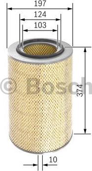 BOSCH 1 457 429 950 - Gaisa filtrs ps1.lv