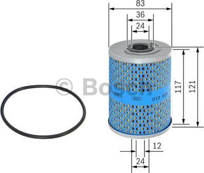 BOSCH 1 457 429 610 - Eļļas filtrs ps1.lv