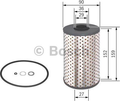 BOSCH 1 457 429 123 - Eļļas filtrs ps1.lv