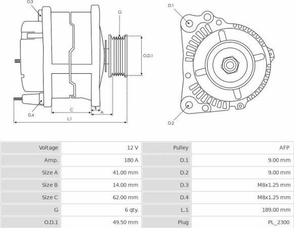 BOSCH 121715042 - Ģenerators ps1.lv