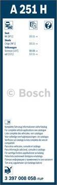 BOSCH 3 397 008 058 - Stikla tīrītāja slotiņa ps1.lv