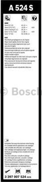 BOSCH 3 397 007 524 - Stikla tīrītāja slotiņa ps1.lv