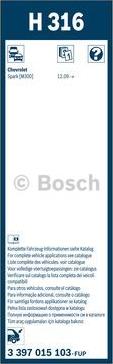 BOSCH 3 397 015 103 - Stikla tīrītāja slotiņa ps1.lv