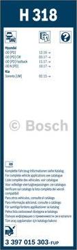 BOSCH 3 397 015 303 - Stikla tīrītāja slotiņa ps1.lv