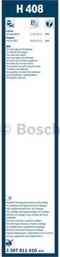 BOSCH 3 397 011 410 - Stikla tīrītāja slotiņa ps1.lv