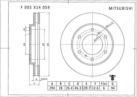 BOSCH F 005 X14 059 - Bremžu diski ps1.lv