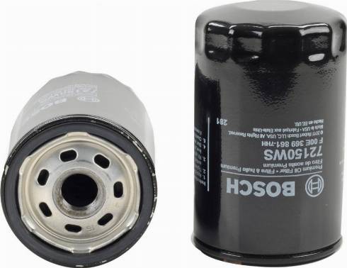 BOSCH F 00E 369 861 - Eļļas filtrs ps1.lv