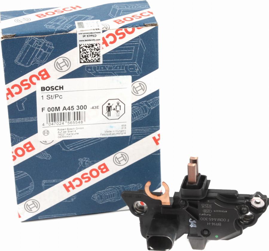 BOSCH F 00M A45 300 - Ģeneratora sprieguma regulators ps1.lv