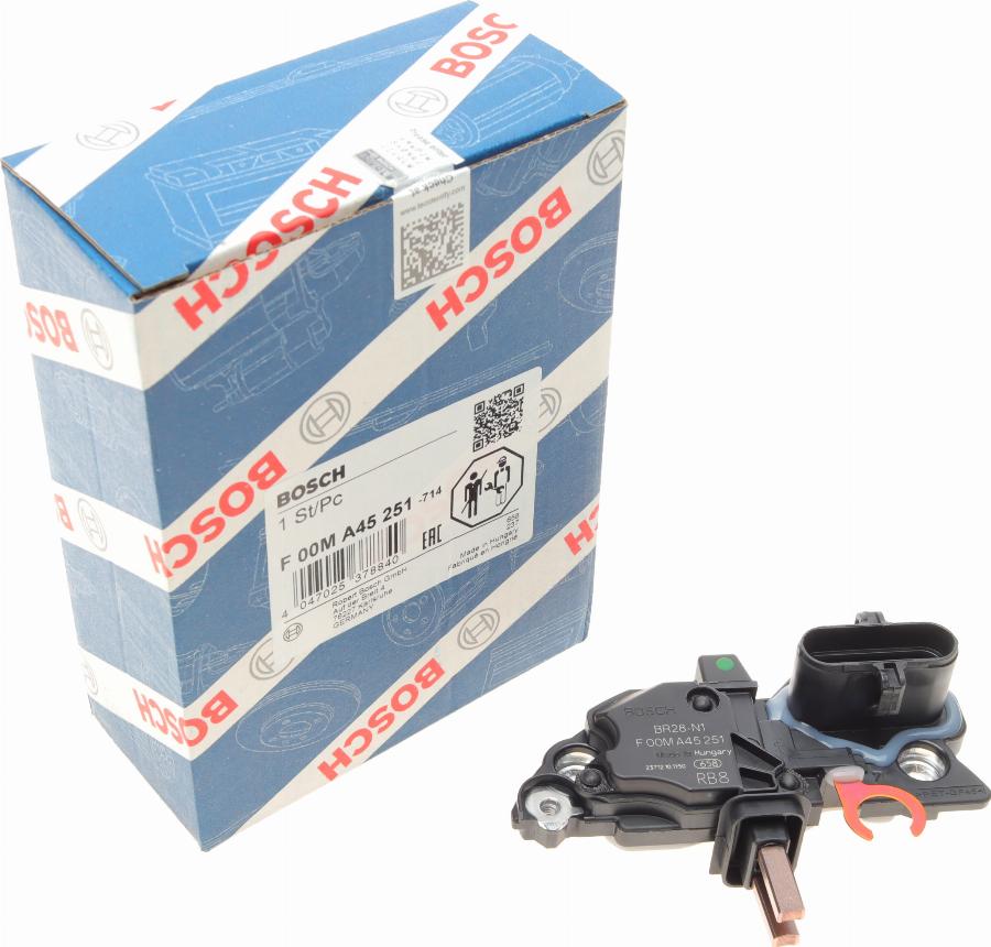 BOSCH F 00M A45 251 - Ģeneratora sprieguma regulators ps1.lv