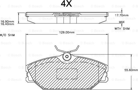 BOSCH F 03A 150 015 - Bremžu uzliku kompl., Disku bremzes ps1.lv