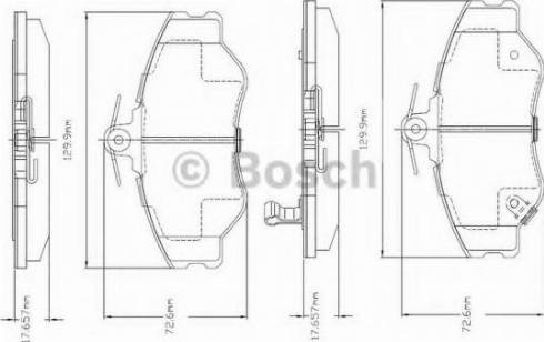 BOSCH F 03A 150 011 - Bremžu uzliku kompl., Disku bremzes ps1.lv