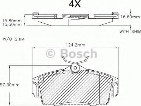 BOSCH F 03A 150 017 - Bremžu uzliku kompl., Disku bremzes ps1.lv