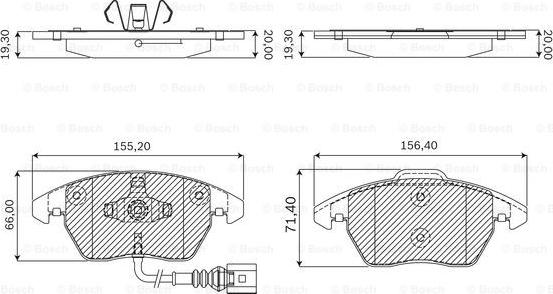 BOSCH F 03B 050 143 - Bremžu uzliku kompl., Disku bremzes ps1.lv