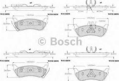 BOSCH F 03B 150 090 - Bremžu uzliku kompl., Disku bremzes ps1.lv