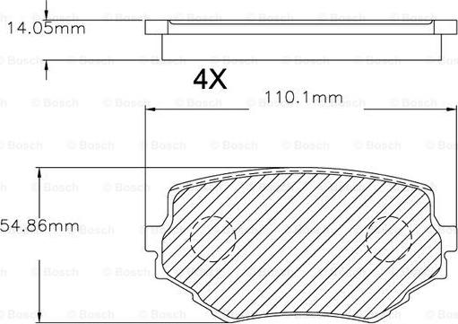 BOSCH F 03B 150 043 - Bremžu uzliku kompl., Disku bremzes ps1.lv