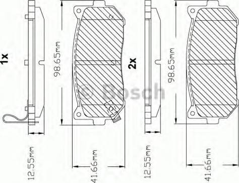 BOSCH F 03B 150 058 - Bremžu uzliku kompl., Disku bremzes ps1.lv