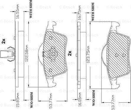 BOSCH F 03B 150 066 - Bremžu uzliku kompl., Disku bremzes ps1.lv