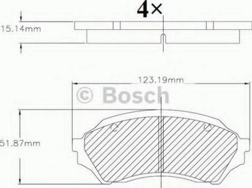 BOSCH F 03B 150 068 - Bremžu uzliku kompl., Disku bremzes ps1.lv