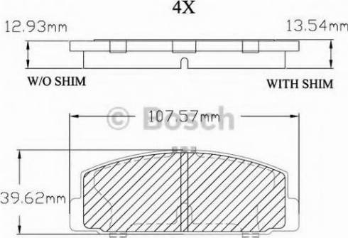 BOSCH F 03B 150 012 - Bremžu uzliku kompl., Disku bremzes ps1.lv