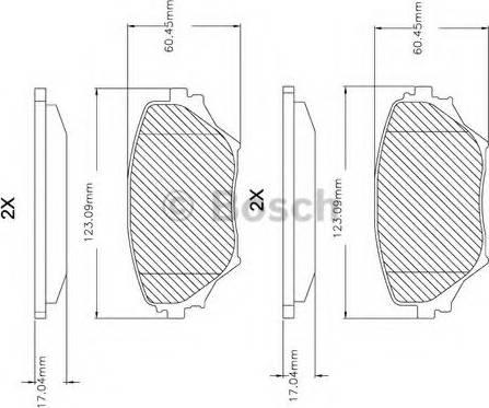 BOSCH F 03B 150 084 - Bremžu uzliku kompl., Disku bremzes ps1.lv