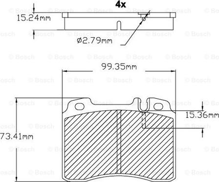 BOSCH F 03B 150 022 - Bremžu uzliku kompl., Disku bremzes ps1.lv