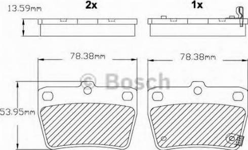 BOSCH F 03B 150 146 - Bremžu uzliku kompl., Disku bremzes ps1.lv