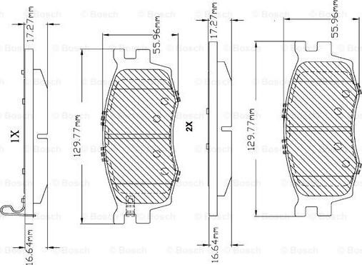 BOSCH F 03B 150 160 - Bremžu uzliku kompl., Disku bremzes ps1.lv