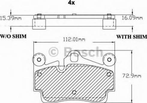 BOSCH F 03B 150 124 - Bremžu uzliku kompl., Disku bremzes ps1.lv