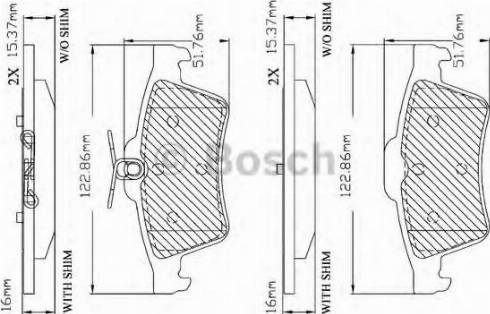 BOSCH F 03B 150 360 - Bremžu uzliku kompl., Disku bremzes ps1.lv