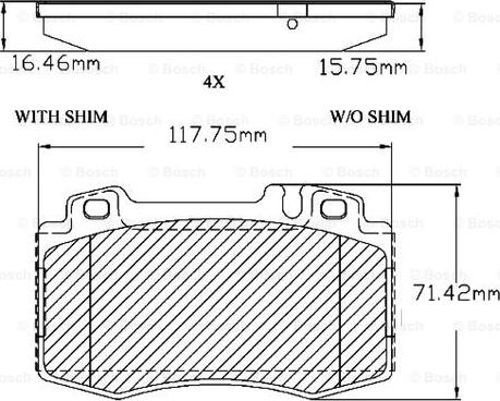 BOSCH F 03B 150 300 - Bremžu uzliku kompl., Disku bremzes ps1.lv