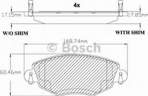 BOSCH F 03B 150 315 - Bremžu uzliku kompl., Disku bremzes ps1.lv