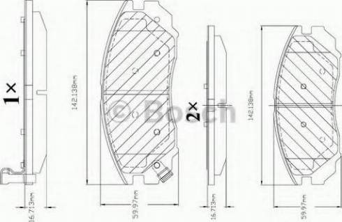 BOSCH F 03B 150 334 - Bremžu uzliku kompl., Disku bremzes ps1.lv