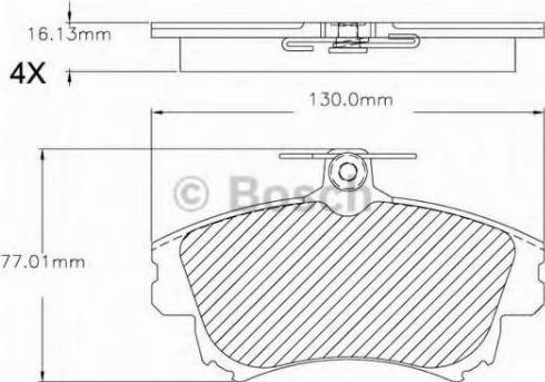 BOSCH F 03B 150 295 - Bremžu uzliku kompl., Disku bremzes ps1.lv