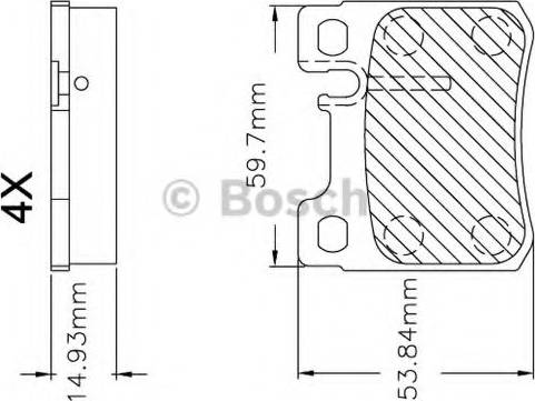 BOSCH F 03B 150 247 - Bremžu uzliku kompl., Disku bremzes ps1.lv