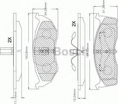 BOSCH F 03B 150 250 - Bremžu uzliku kompl., Disku bremzes ps1.lv