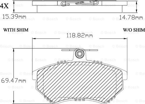 BOSCH F 03B 150 268 - Bremžu uzliku kompl., Disku bremzes ps1.lv