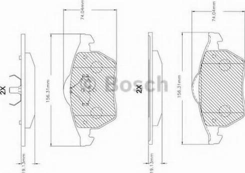 BOSCH F 03B 150 263 - Bremžu uzliku kompl., Disku bremzes ps1.lv