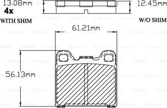 BOSCH F 03B 150 204 - Bremžu uzliku kompl., Disku bremzes ps1.lv