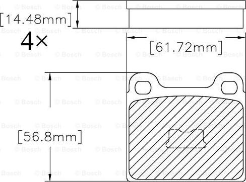 BOSCH F 03B 150 206 - Bremžu uzliku kompl., Disku bremzes ps1.lv