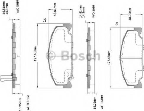 BOSCH F 03B 150 214 - Bremžu uzliku kompl., Disku bremzes ps1.lv