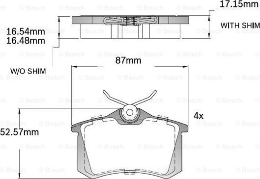 BOSCH F 03B 150 218 - Bremžu uzliku kompl., Disku bremzes ps1.lv