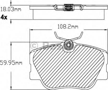 BOSCH F 03B 150 230 - Bremžu uzliku kompl., Disku bremzes ps1.lv