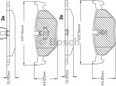 BOSCH F 03B 150 228 - Bremžu uzliku kompl., Disku bremzes ps1.lv