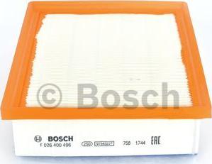 BOSCH F 026 400 496 - Gaisa filtrs ps1.lv