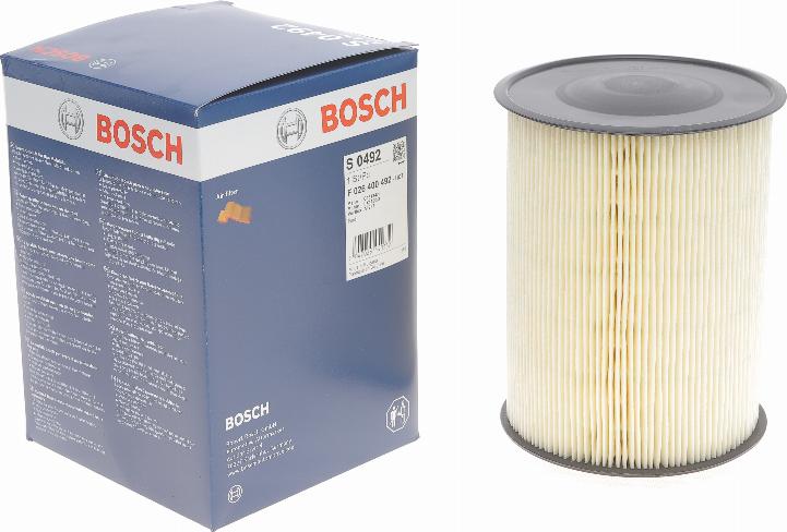 BOSCH F 026 400 492 - Gaisa filtrs ps1.lv