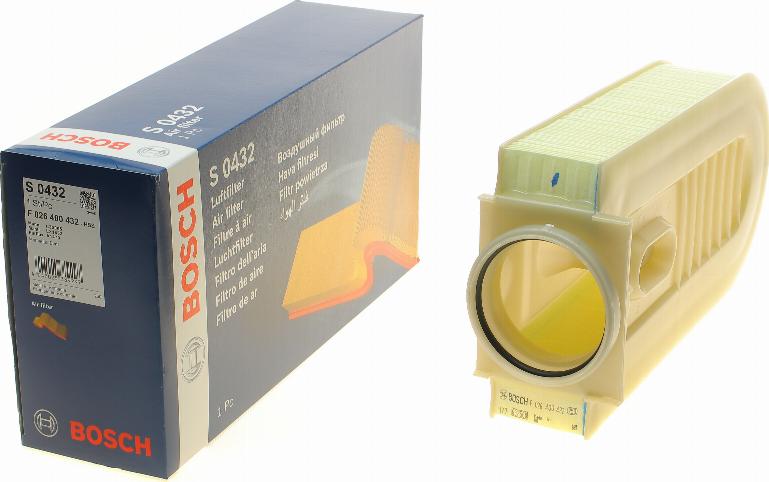 BOSCH F 026 400 432 - Gaisa filtrs ps1.lv