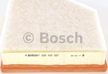 BOSCH F 026 400 567 - Gaisa filtrs ps1.lv