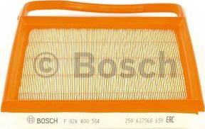 BOSCH F 026 400 504 - Gaisa filtrs ps1.lv