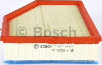 BOSCH F 026 400 615 - Gaisa filtrs ps1.lv